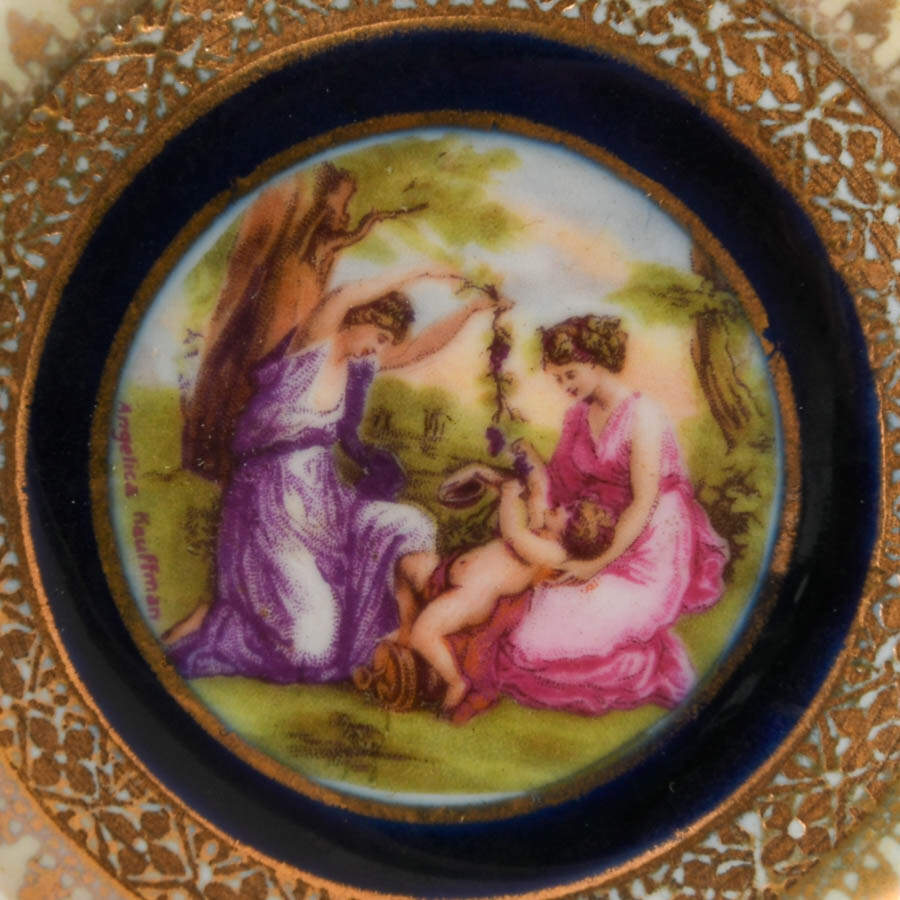 Antique Neoclassical German Porcelain Trinket Box-2