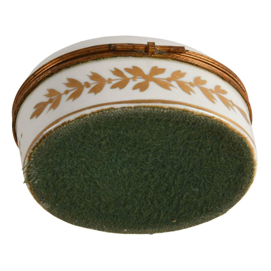 Limoges Hand-Painted Gold Bee Porcelain Trinket Box-6