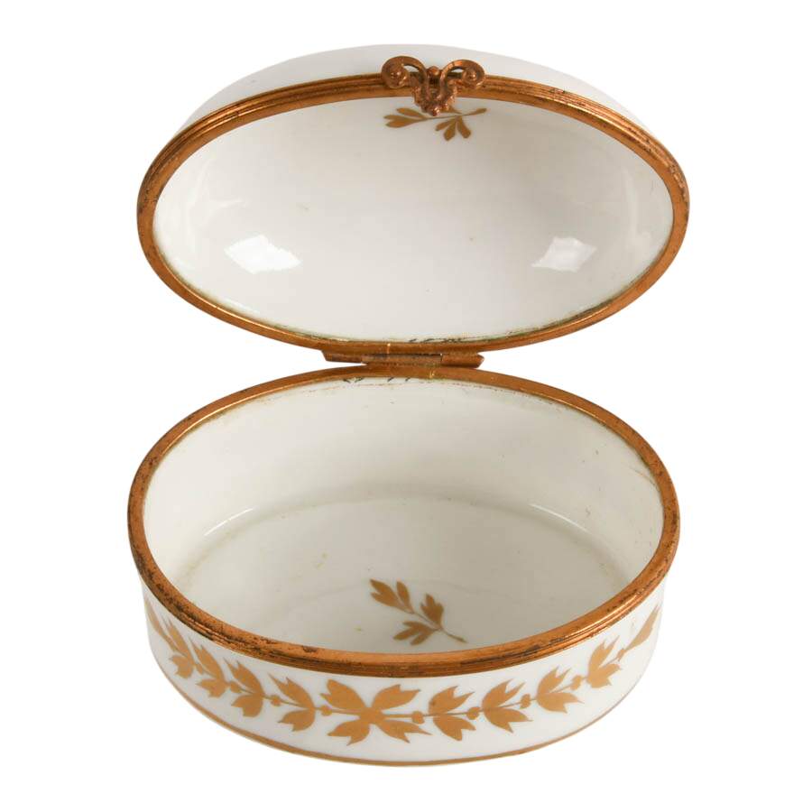 Limoges Hand-Painted Gold Bee Porcelain Trinket Box-4