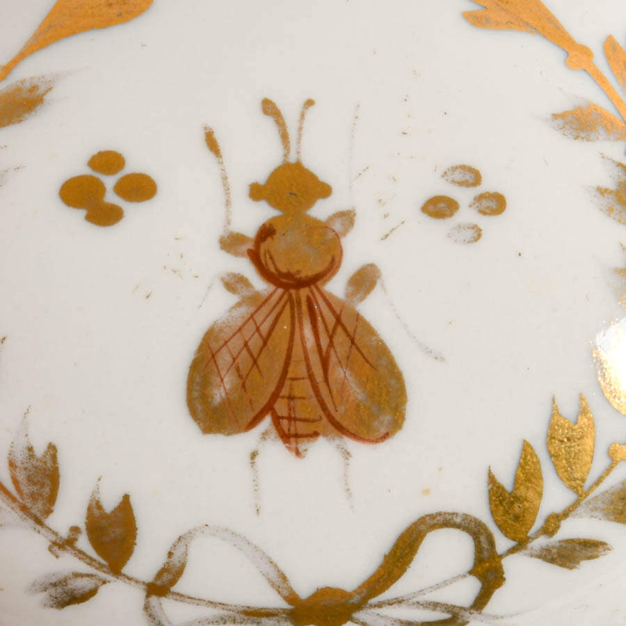Limoges Hand-Painted Gold Bee Porcelain Trinket Box-2