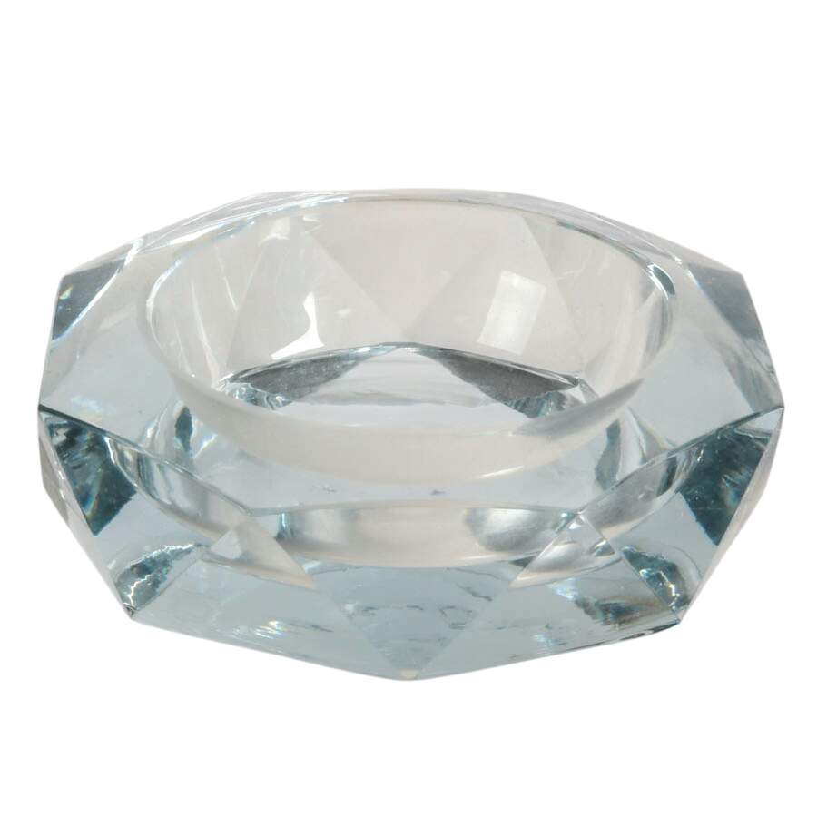 Russian Signed Faceted Lead Crystal Ashtray-1