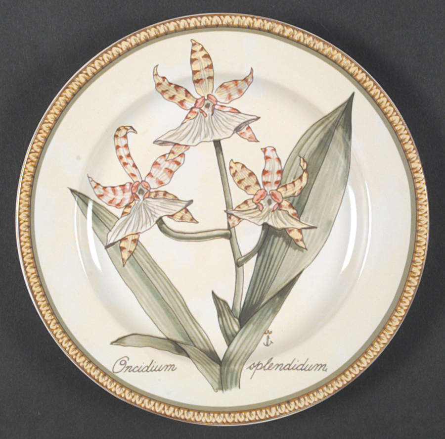Botanical Salad/Dessert Plate by American Atelier-1