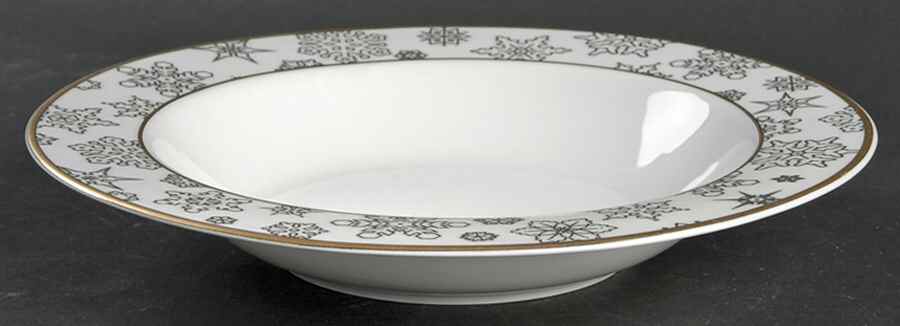 Flurries Large Rim Soup Bowl by American Atelier-1