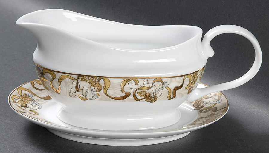 Heavenly Host Gravy Boat & Underplate by American Atelier-1