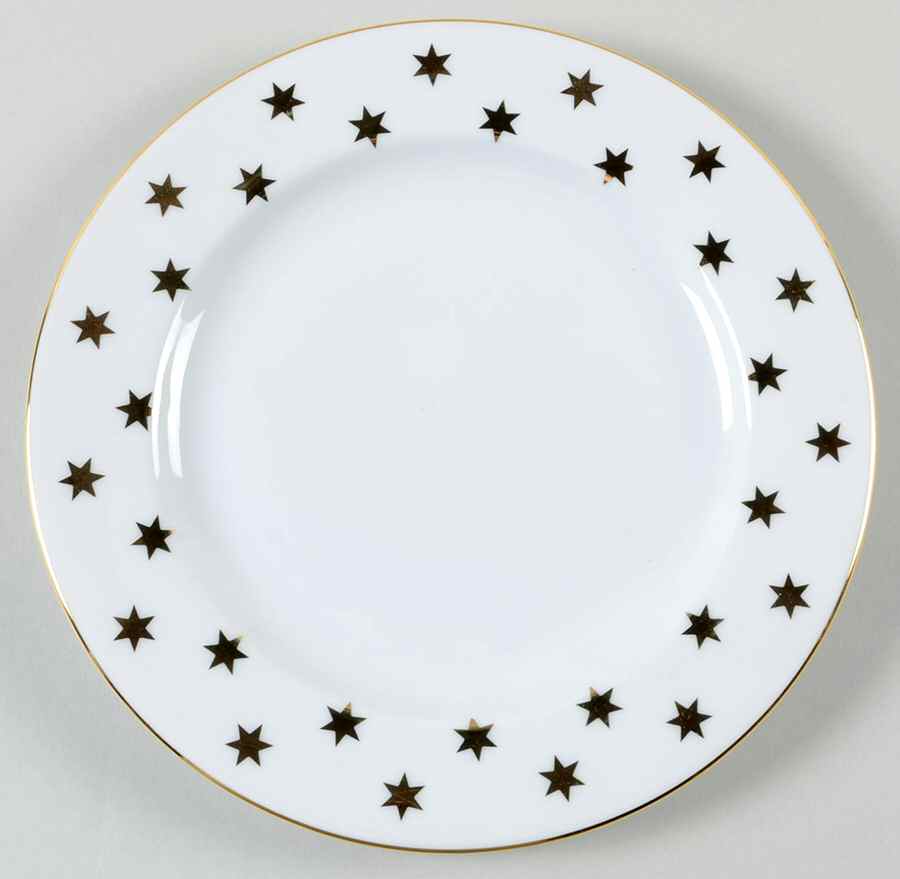 Party Time White Salad Plate by American Atelier-1