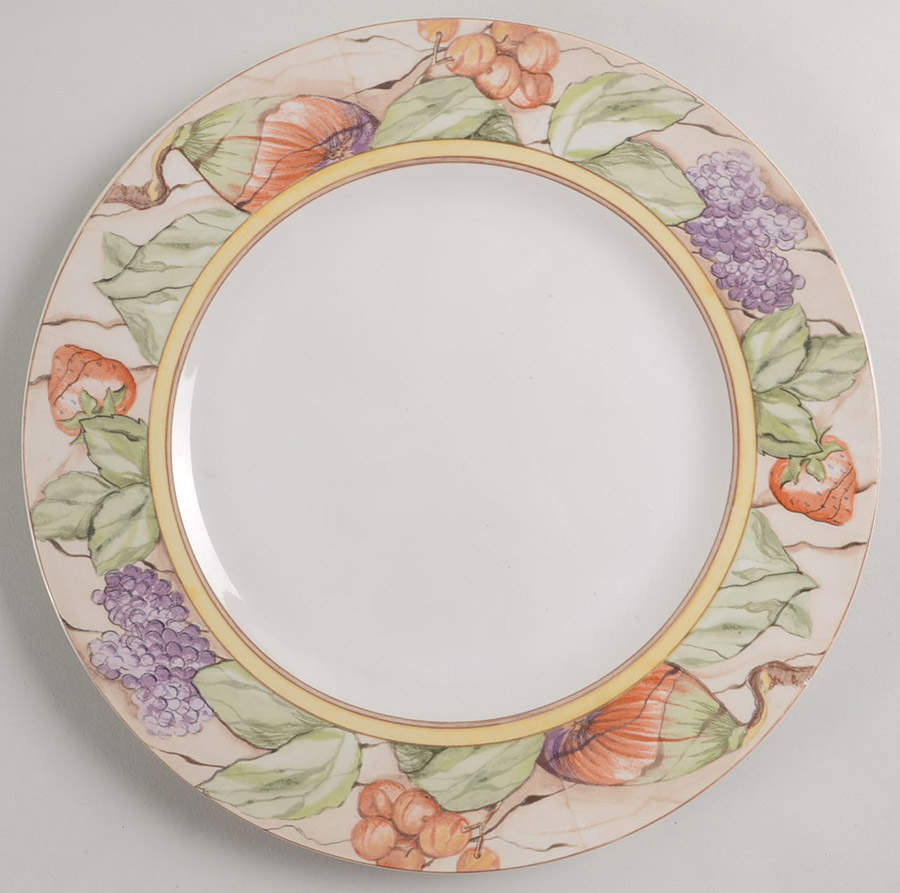Pompeii Fruit Dinner Plate by American Atelier-1