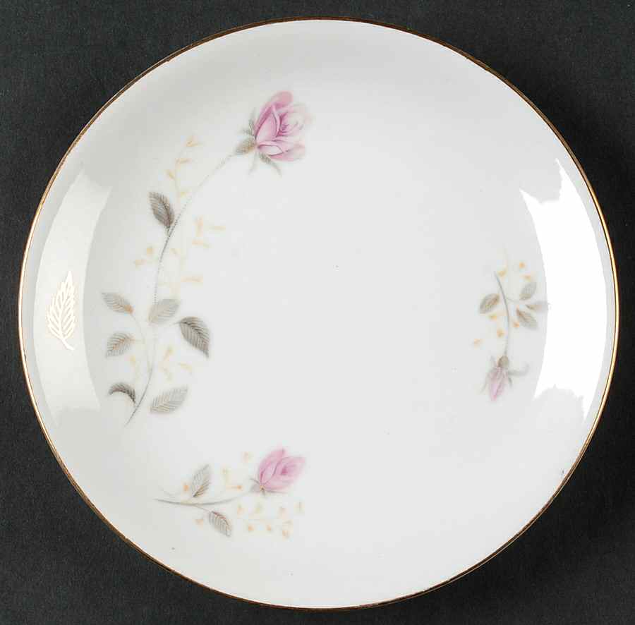 Flamingo Rose Bread & Butter Plate by Abalone-1