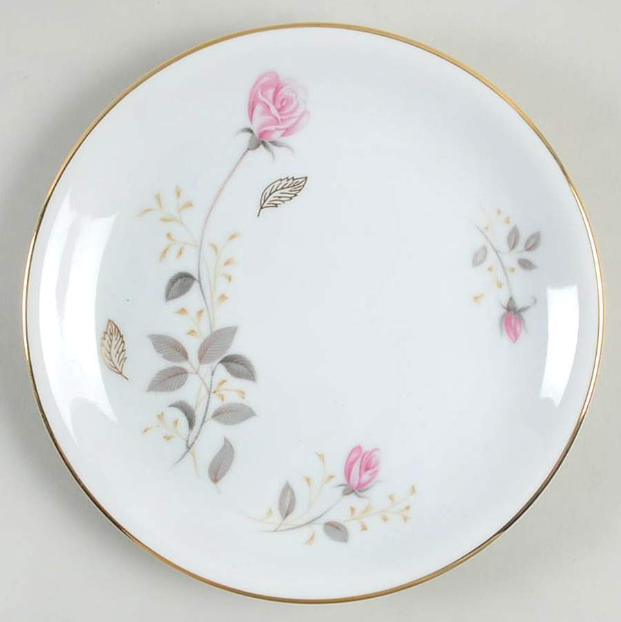 Flamingo Rose Salad Plate by Abalone-1
