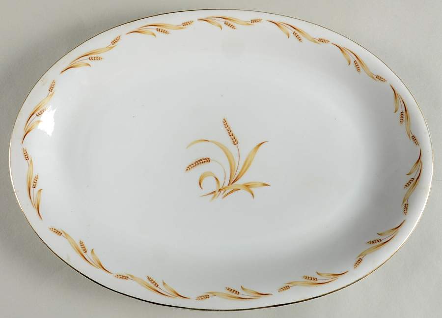 Golden Grain 16" Oval Serving Platter by Abalone-1