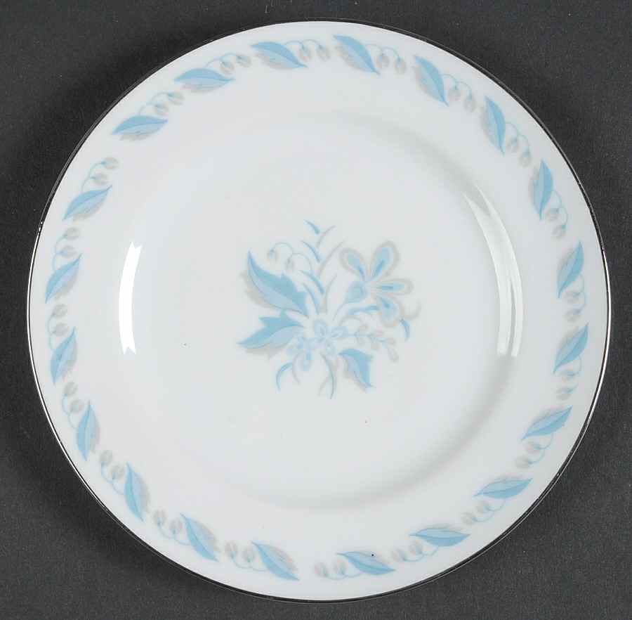 Sky Flower Bread & Butter Plate by Abalone-1
