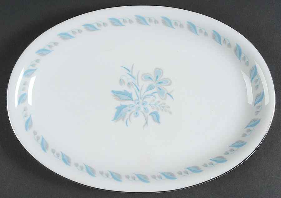 Sky Flower 12" Oval Serving Platter by Abalone-1