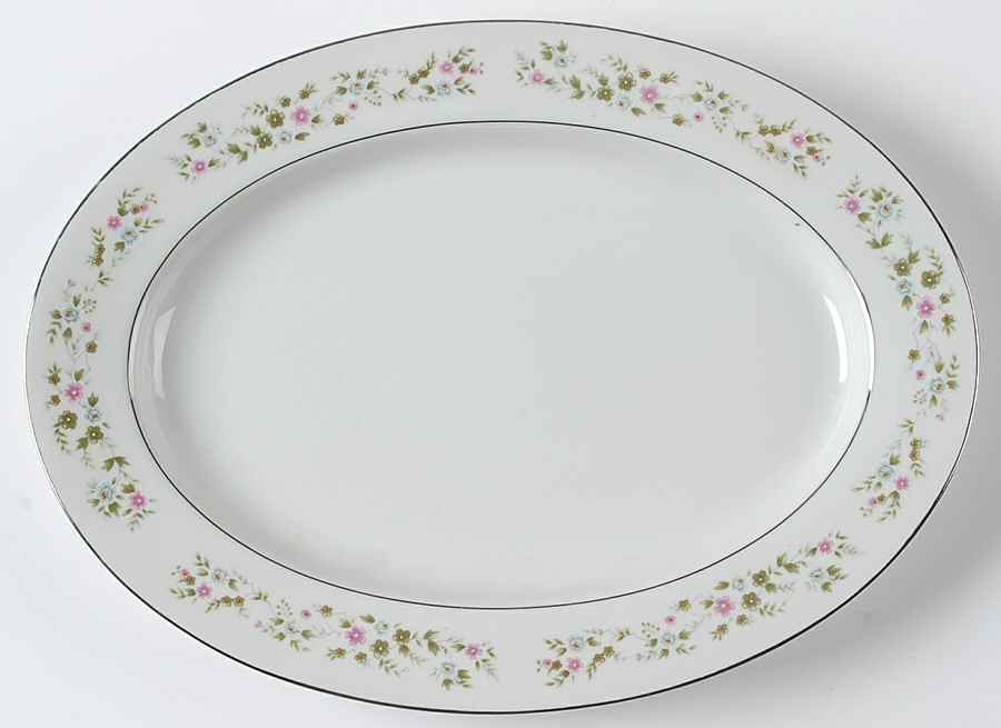 Mary Ann 12" Oval Serving Platter by Ambiance-1