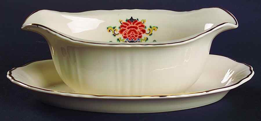 ABE14 Gravy Boat with Attached Underplate by Aberdeen-1