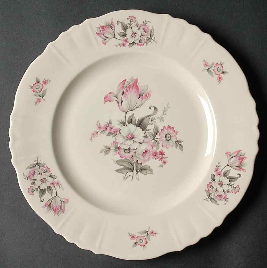 Moss Rose (Scalloped, No Trim) Dinner Plate by Aberdeen-1