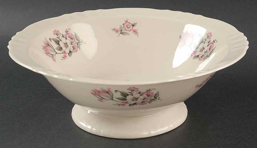 Moss Rose (Scalloped, No Trim) Round Vegetable No Lid by Aberdeen-1