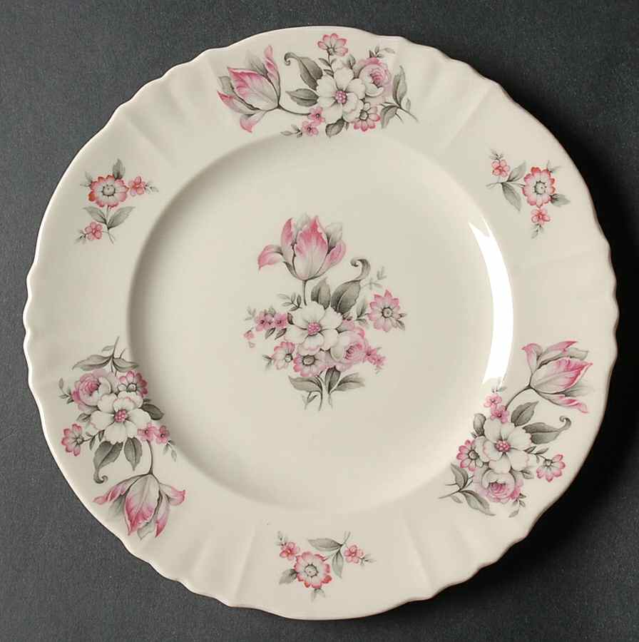 Moss Rose (Scalloped, No Trim) Dessert/Pie Plate by Aberdeen-1