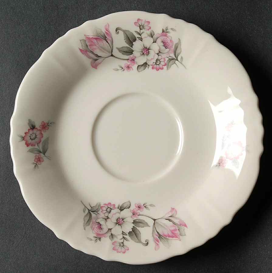 Moss Rose (Scalloped, No Trim) Saucer by Aberdeen-1