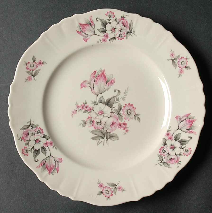 Moss Rose (Scalloped, No Trim) Salad Plate by Aberdeen-1