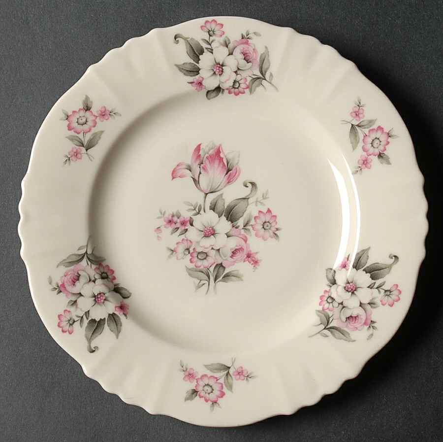 Moss Rose (Scalloped, No Trim) Bread & Butter Plate by Aberdeen-1