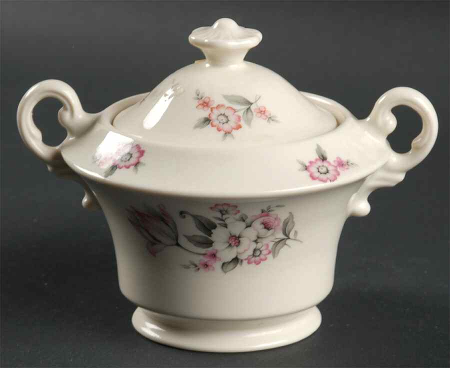 Moss Rose (Smooth Edge, No Trim) Sugar Bowl & Lid by Aberdeen-1