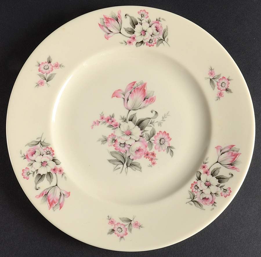 Moss Rose (Smooth Edge, No Trim) Salad Plate by Aberdeen-1