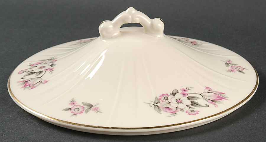 Moss Rose (Scalloped, Gold) Lid for Round Vegetable by Aberdeen-1