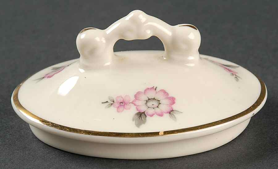 Moss Rose (Scalloped, Gold) Lid for Sugar Bowl by Aberdeen-1
