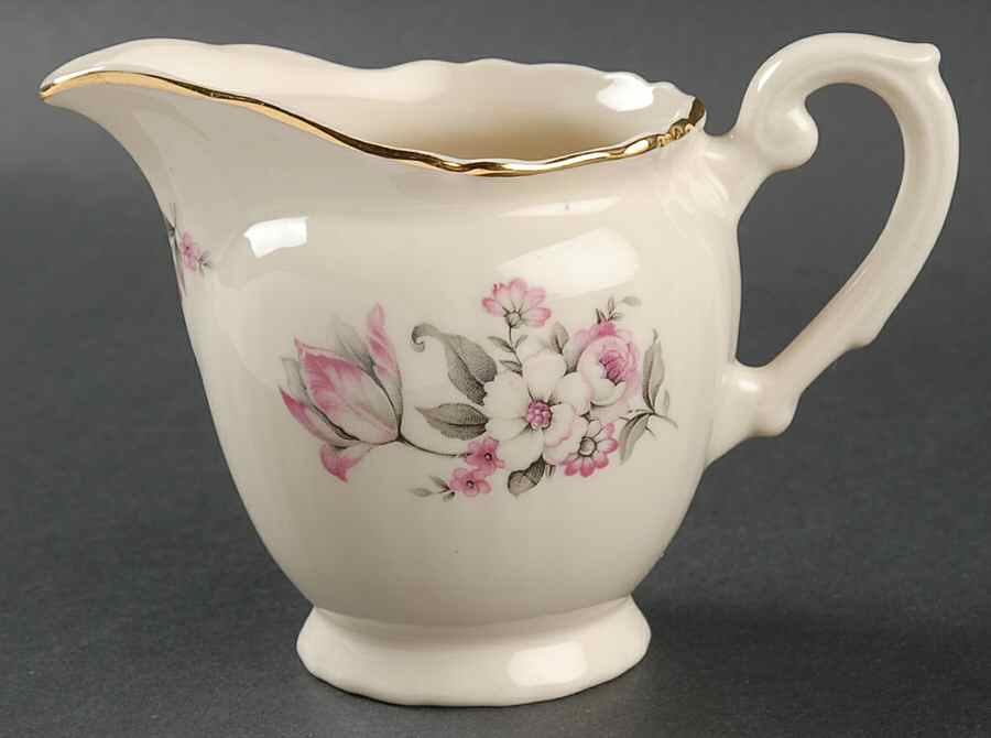 Moss Rose (Scalloped, Gold) Creamer by Aberdeen-1