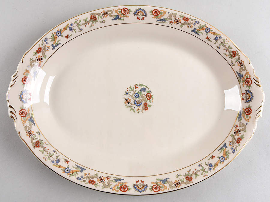 Oriental 13" Oval Serving Platter by Aberdeen-1