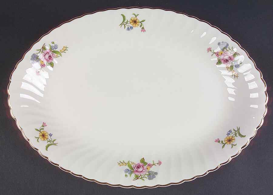 Portland 14" Oval Serving Platter by Aberdeen-1