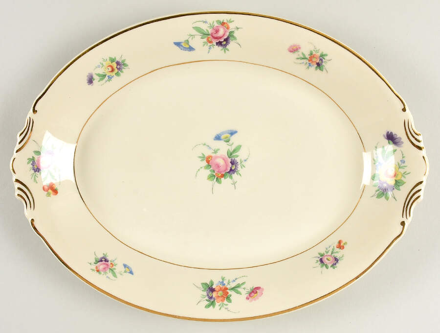 Selma (Smooth) 14" Oval Serving Platter by Aberdeen-1