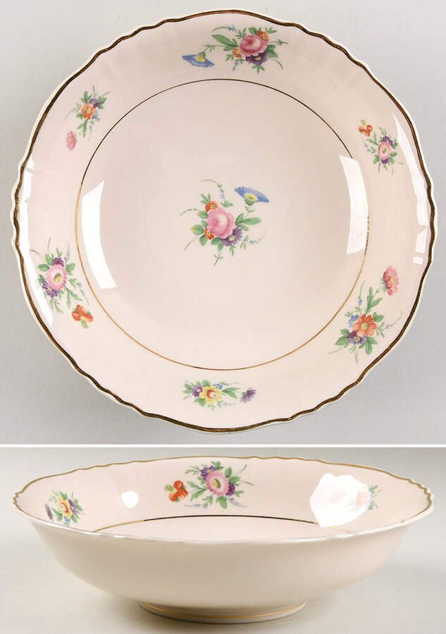 Selma (Scalloped) 8" Round Vegetable Bowl by Aberdeen-1
