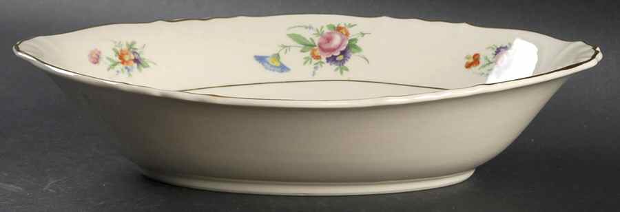 Selma (Scalloped) 10" Oval Vegetable Bowl by Aberdeen-1