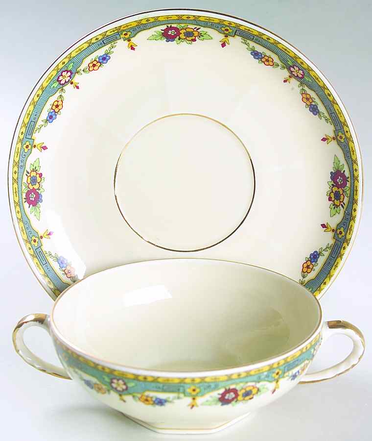 ACC3 Flat Cream Soup Bowl & Saucer Set by Amc China-Germany-1