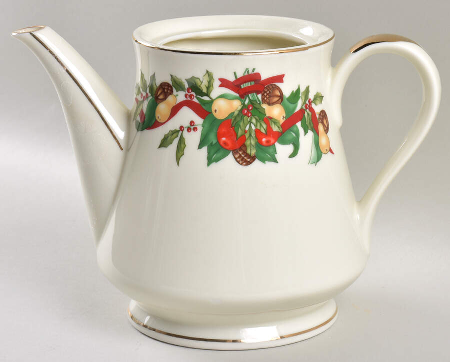 Christmas Bounty Teapot No Lid by Amc China-Germany-1
