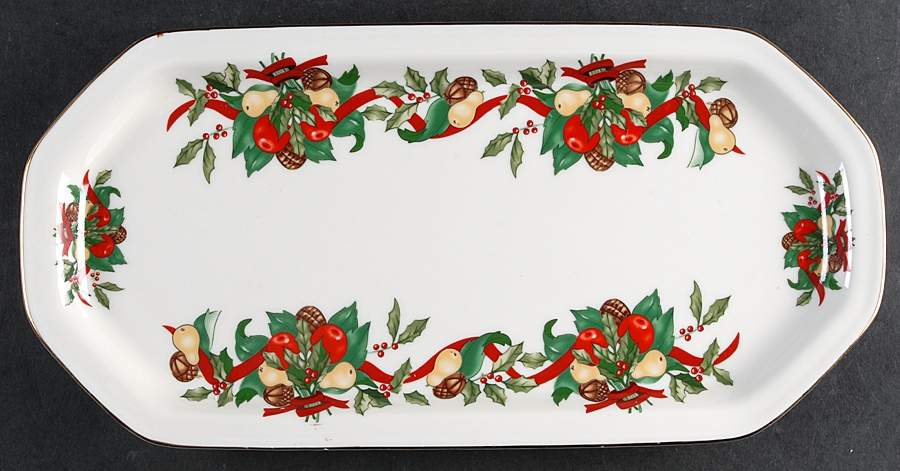 Christmas Bounty Large Sandwich Tray by Amc China-Germany-1