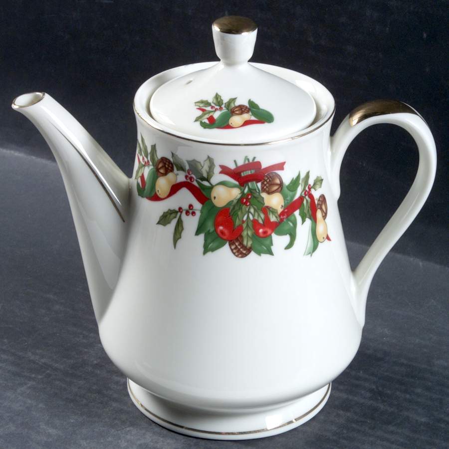 Christmas Bounty Teapot & Lid by Amc China-Germany-1