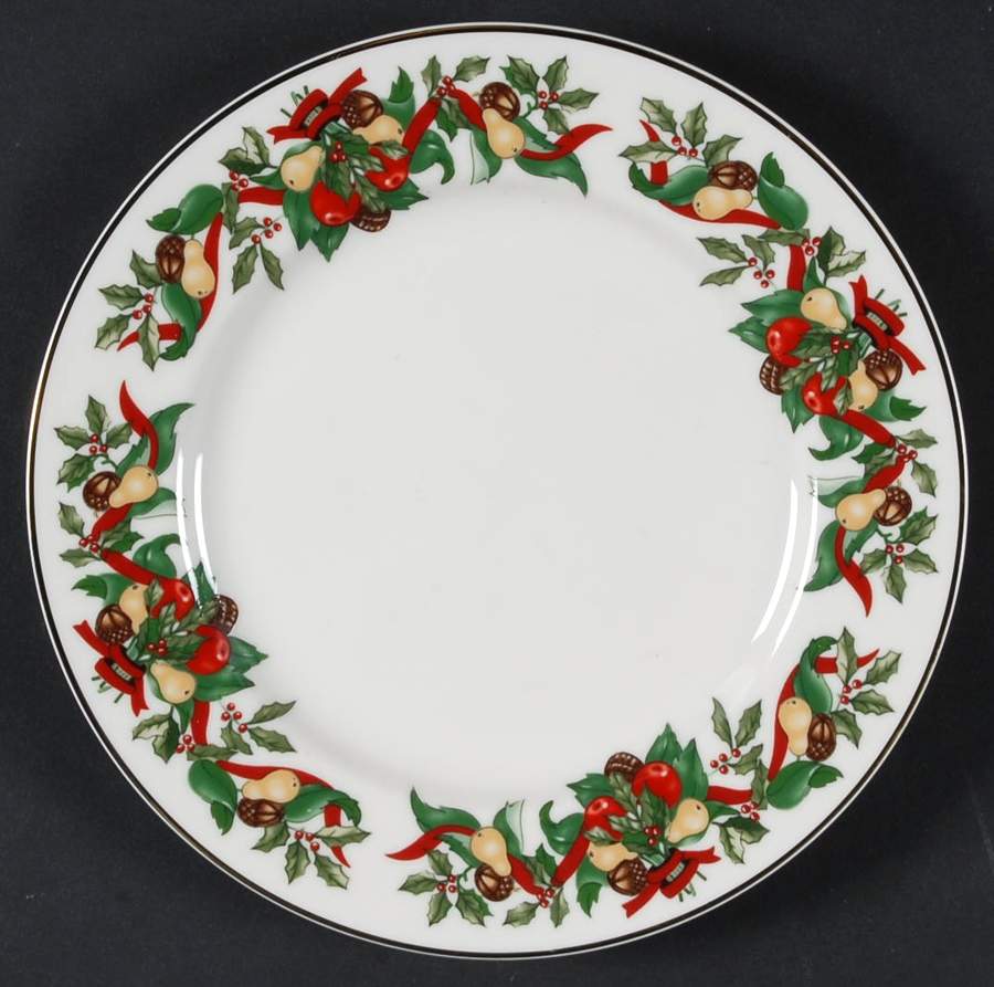 Christmas Bounty Salad Plate by Amc China-Germany-1
