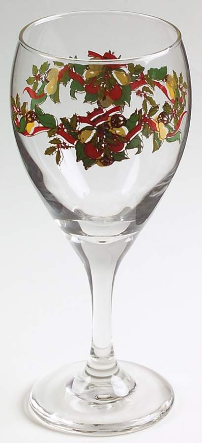 Christmas Bounty 10 Oz Glassware Goblet by Amc China-Germany-1