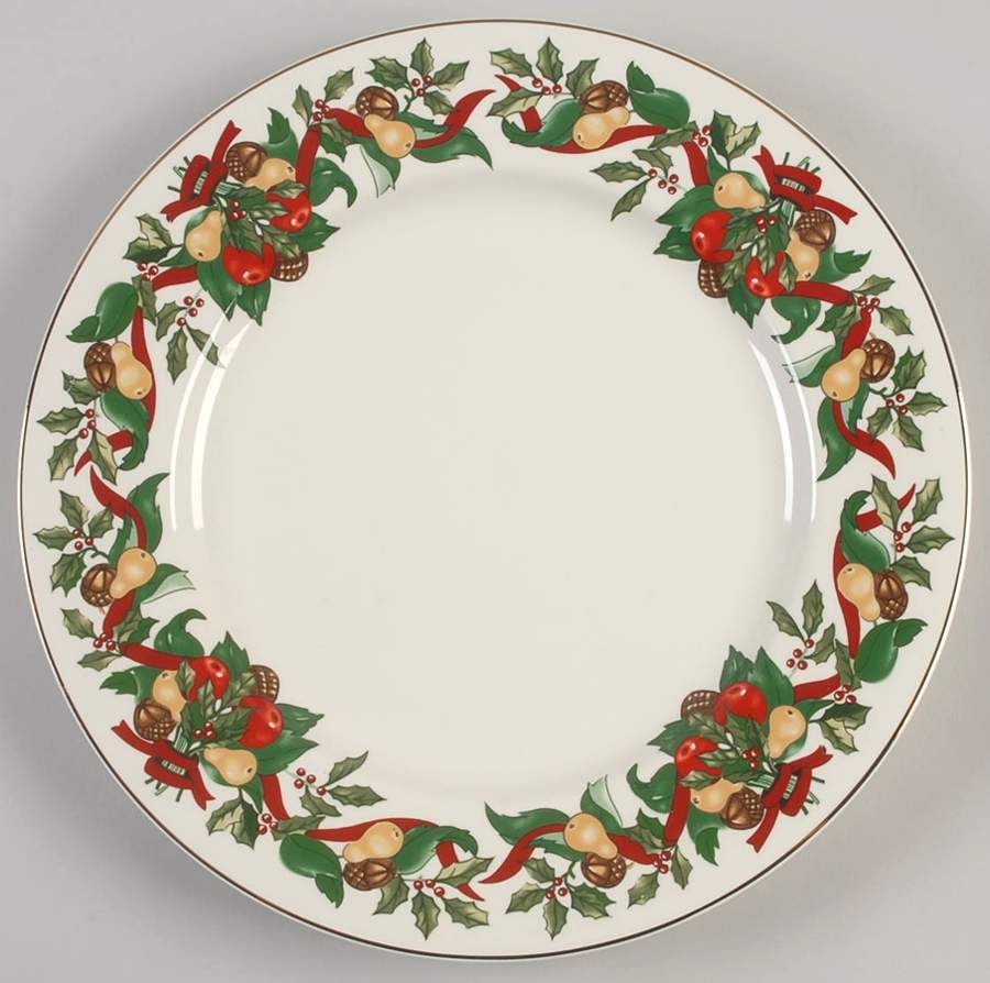 Christmas Bounty 12" Chop Plate (Round Platter) by Amc China-Germany-1