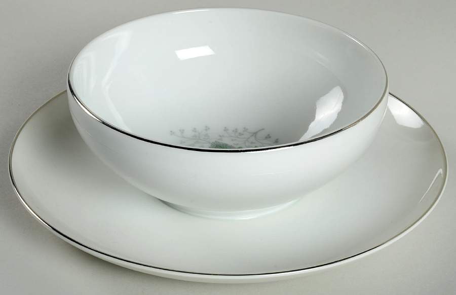 Celeste Gravy Boat with Attached Underplate by ACI-1