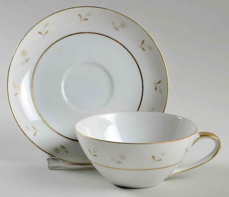 Denise Flat Cup & Saucer Set by ACI-1