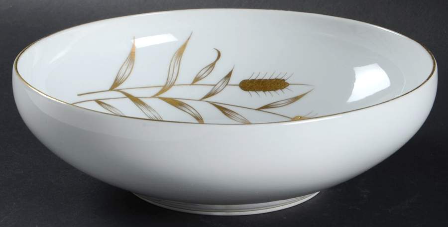 Golden Leaf 8" Round Vegetable Bowl by ACI-1