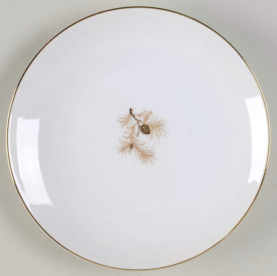 Golden Pine Bread & Butter Plate by ACI-1