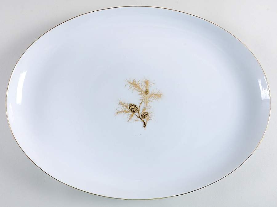 Golden Pine 16" Oval Serving Platter by ACI-1