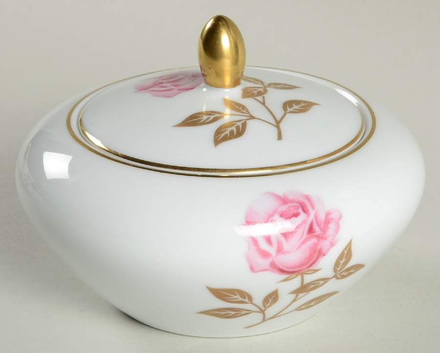 Golden Rose Sugar Bowl & Lid by ACI-1