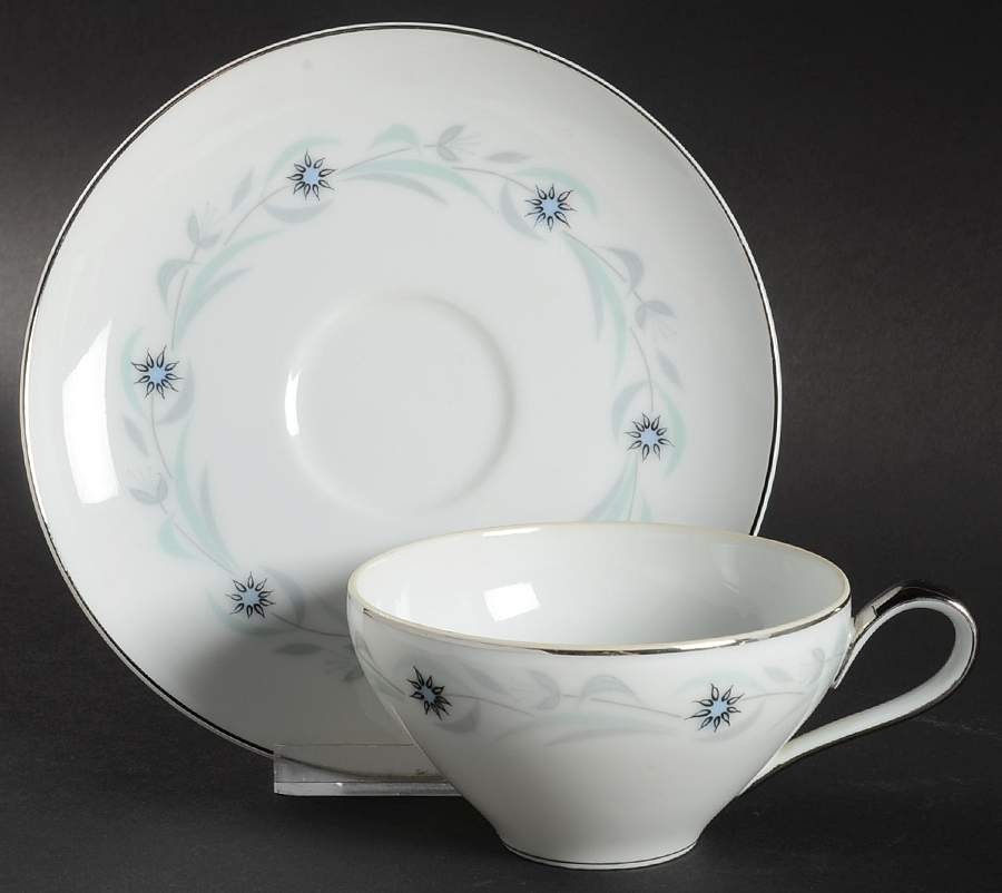 Janice Flat Cup & Saucer Set by ACI-1