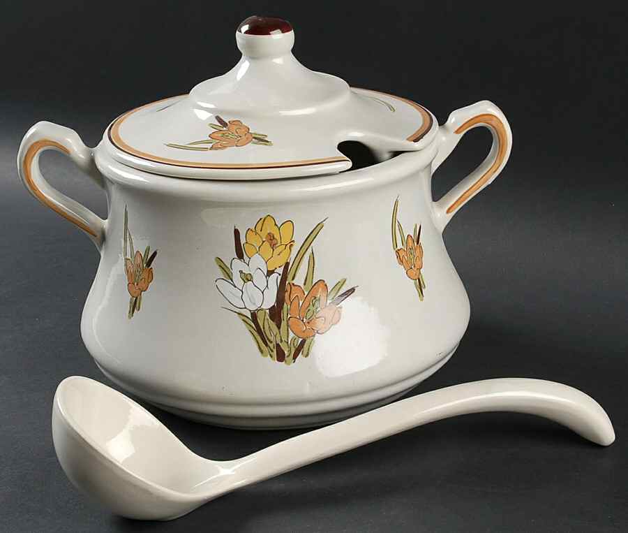 Adela Tureen & Lid w/Ladle & Underplate by Acsons-1