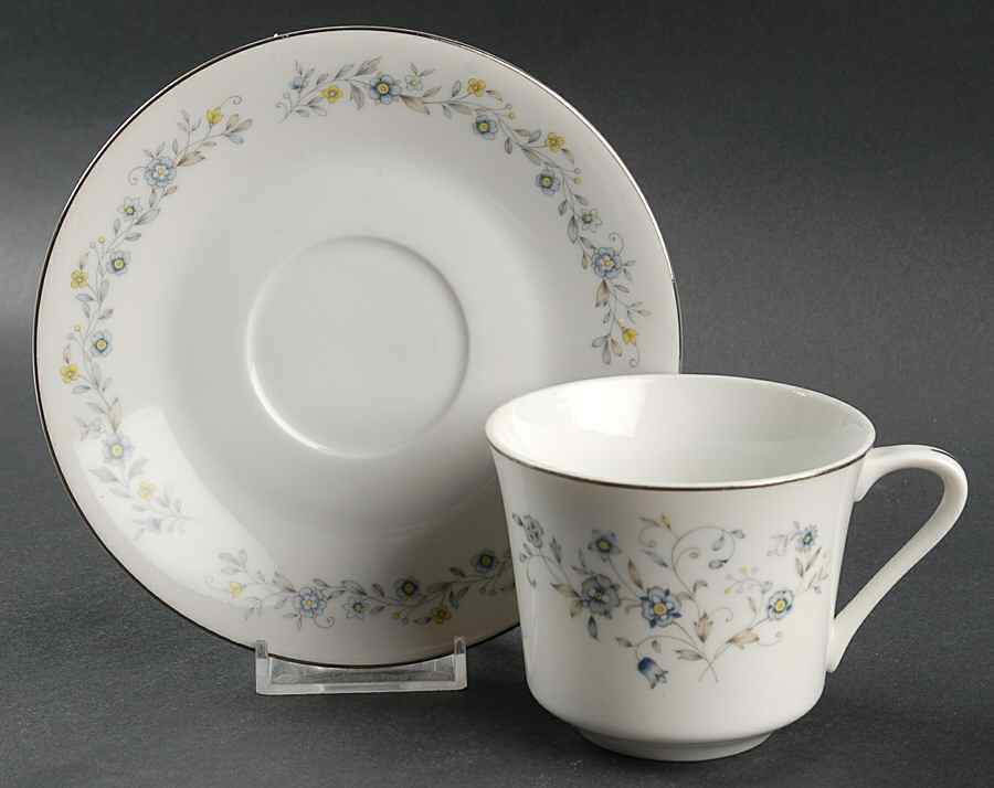 Chantilly Flat Cup & Saucer Set by Acsons-1