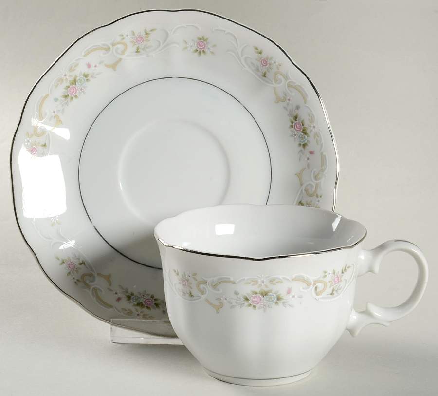 Delila Flat Cup & Saucer Set by Acsons-1